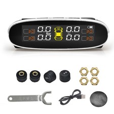 Wireless TPMS Solar Car LCD