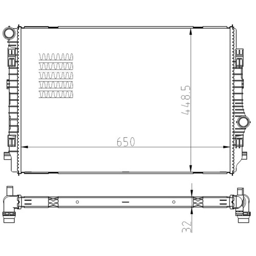 Radiator for audi 8va 0 - for,